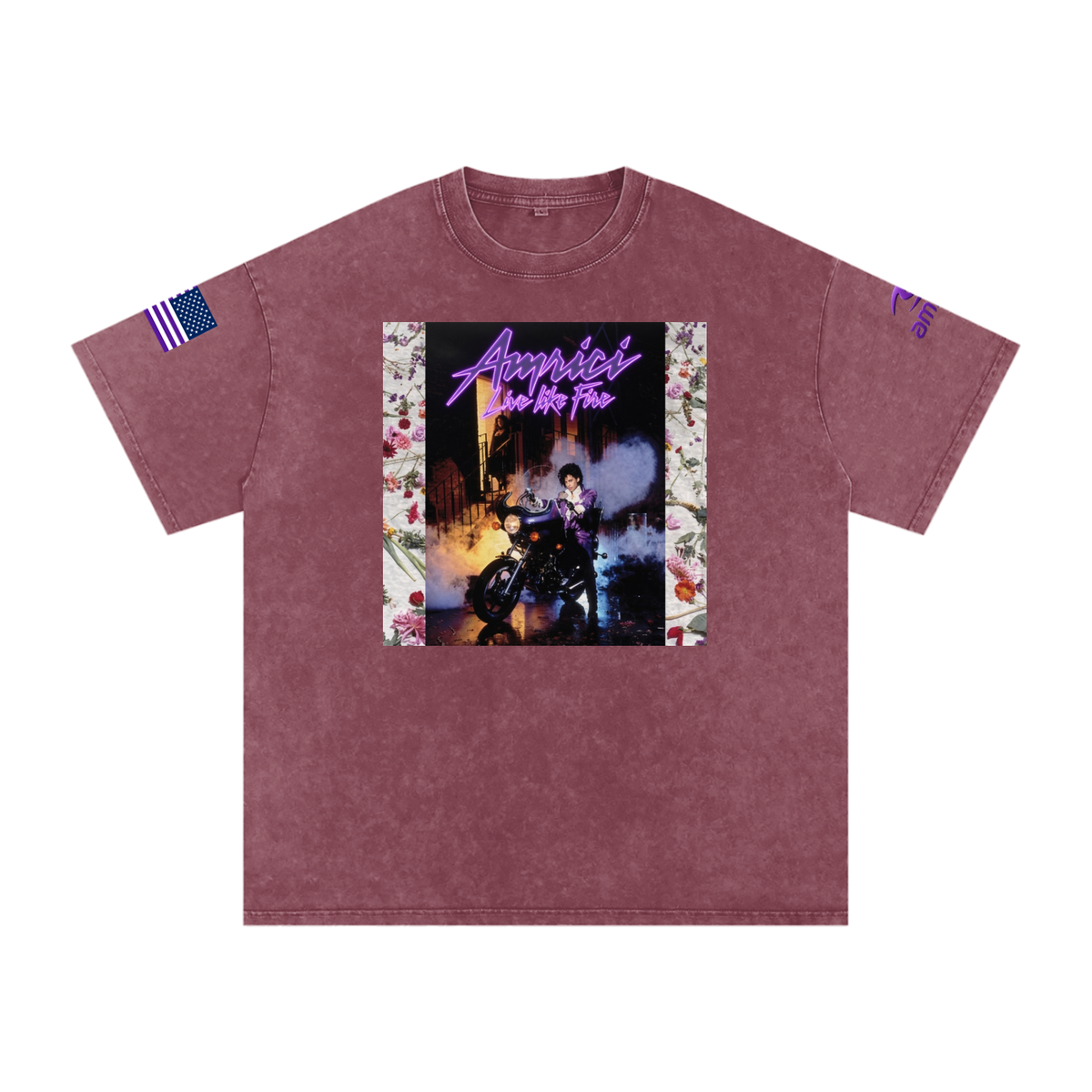 THE BLAST Snow Washed Oversized Cotton T-Shirt