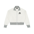 THE ASH Unisex Striped Rib Collar Zip Jacket