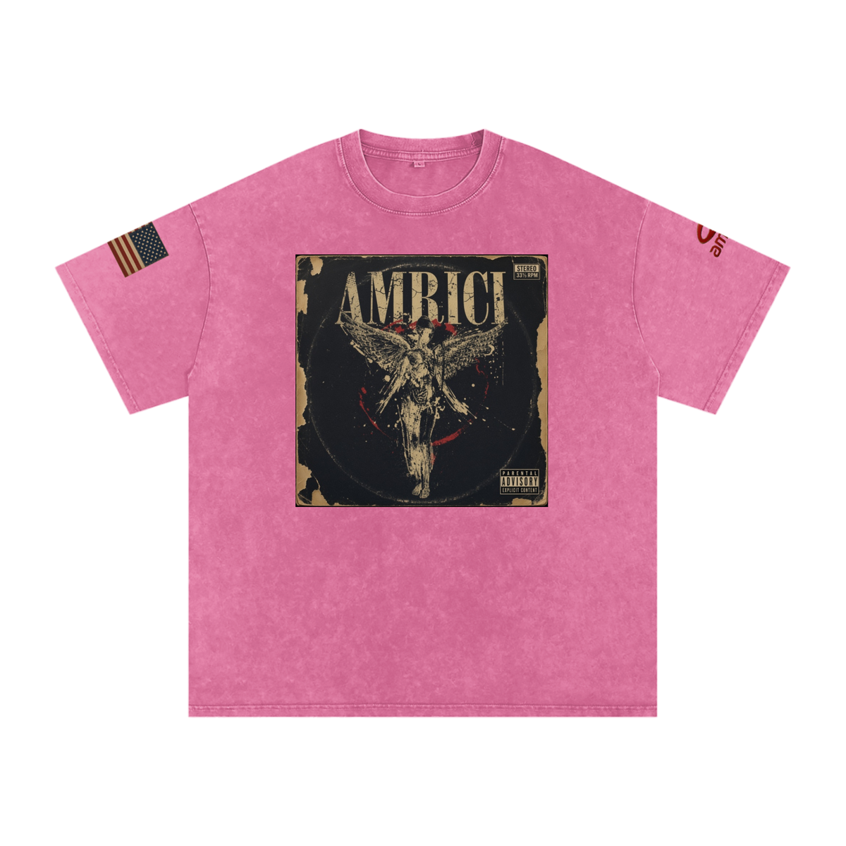 THE BLAST Snow Washed Oversized Cotton T-Shirt