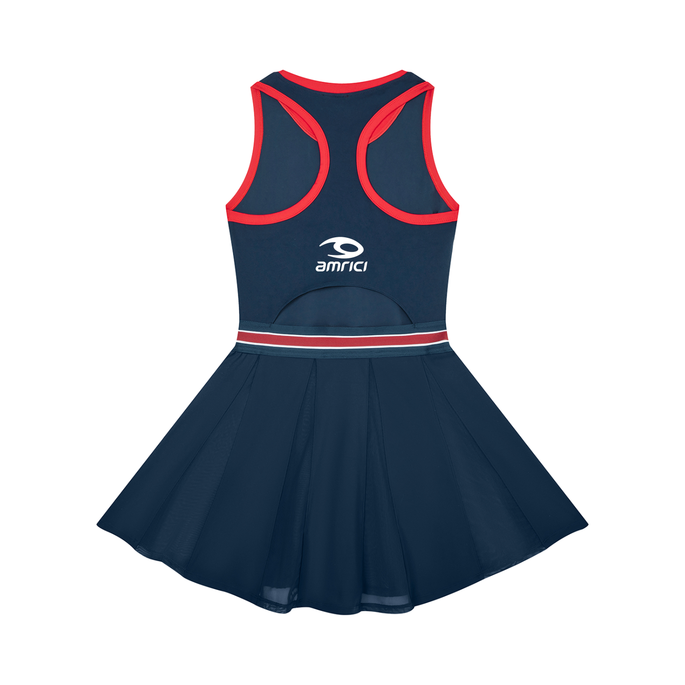 THE RAY Women's Color Block A-Line Sleeveless Dress