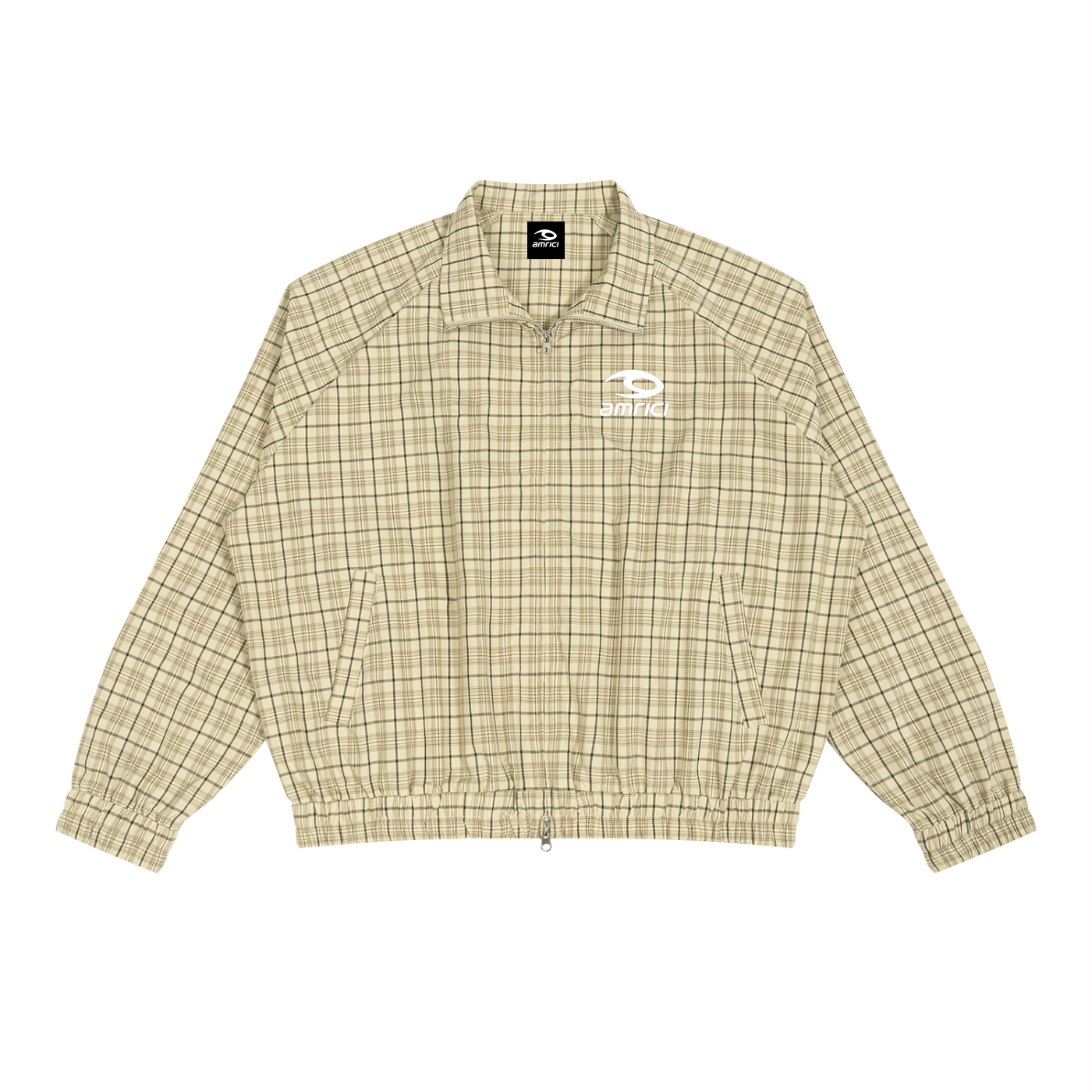 THE HEAT Unisex Plaid Full-Zip Track Jacket