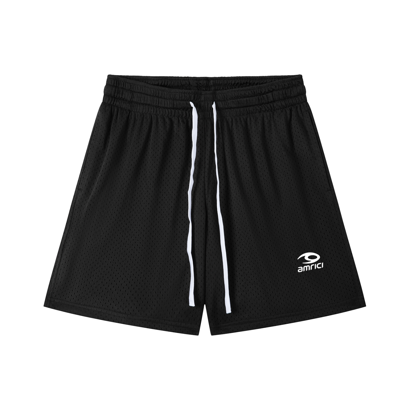 Mesh Drawstring Shorts