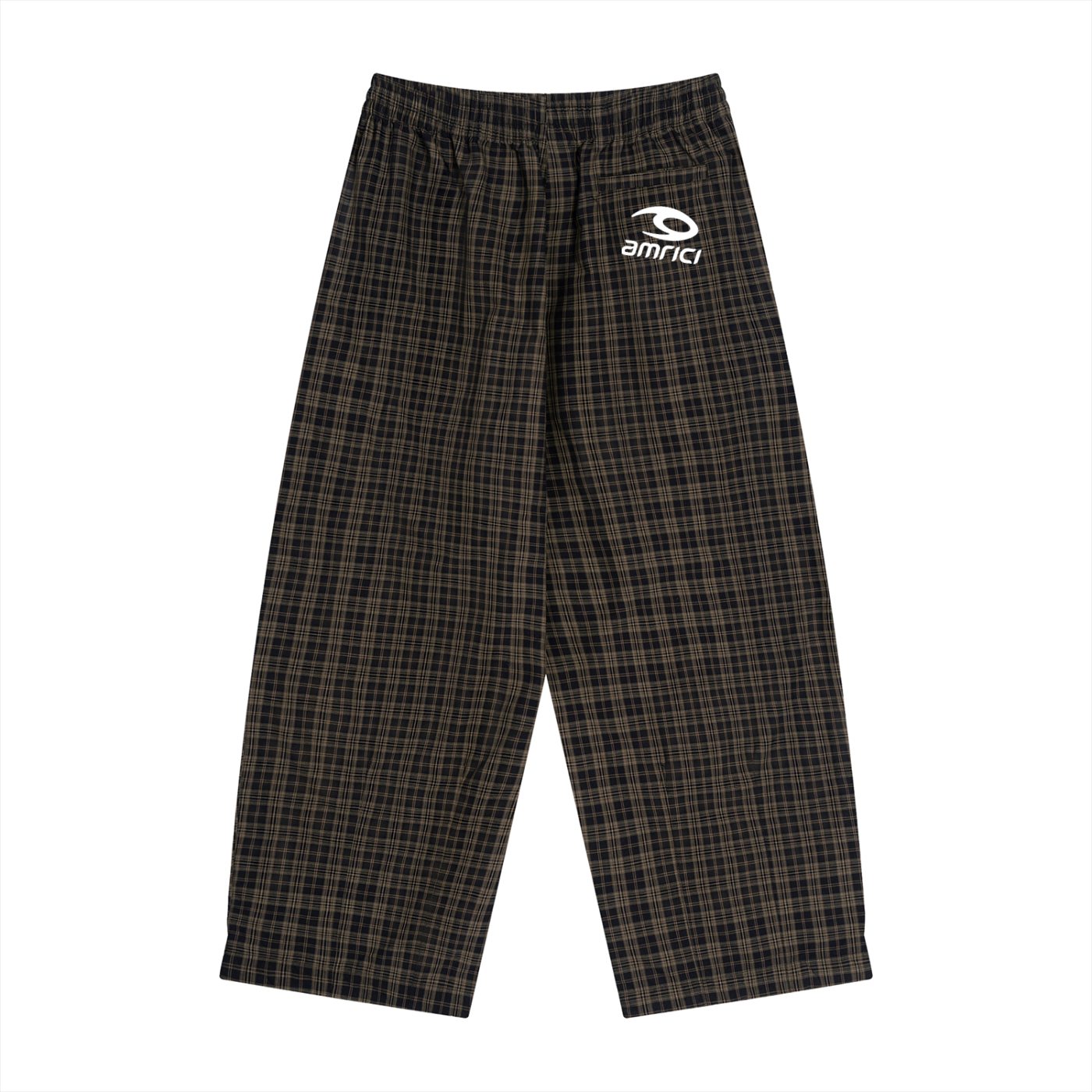 THE HEAT Unisex Plaid Wide Track Leg Pants
