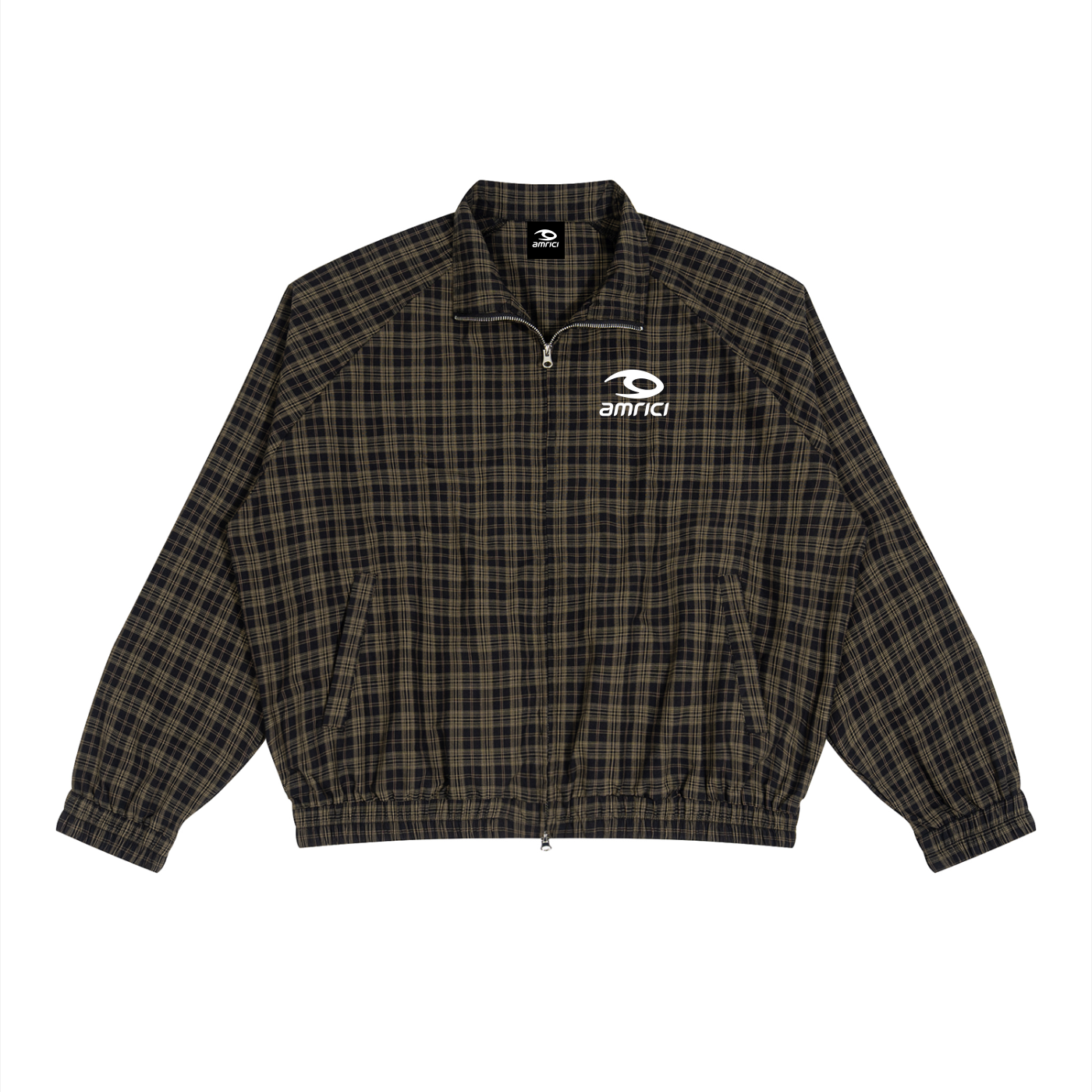 THE HEAT Unisex Plaid Full-Zip Track Jacket