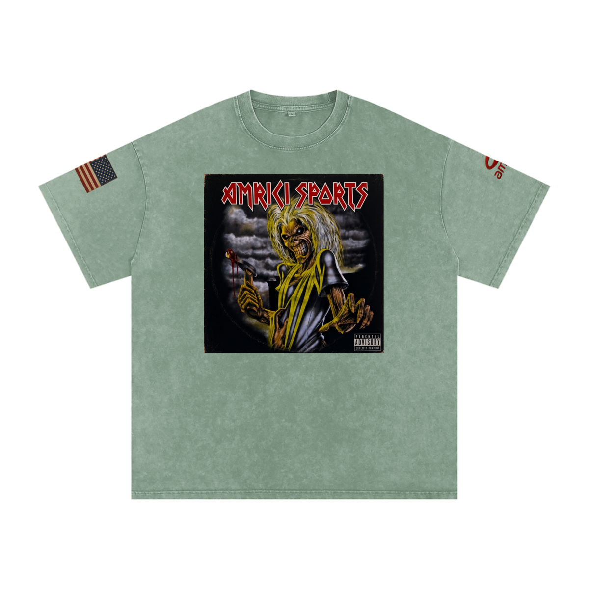 THE BLAST Snow Washed Oversized Cotton T-Shirt