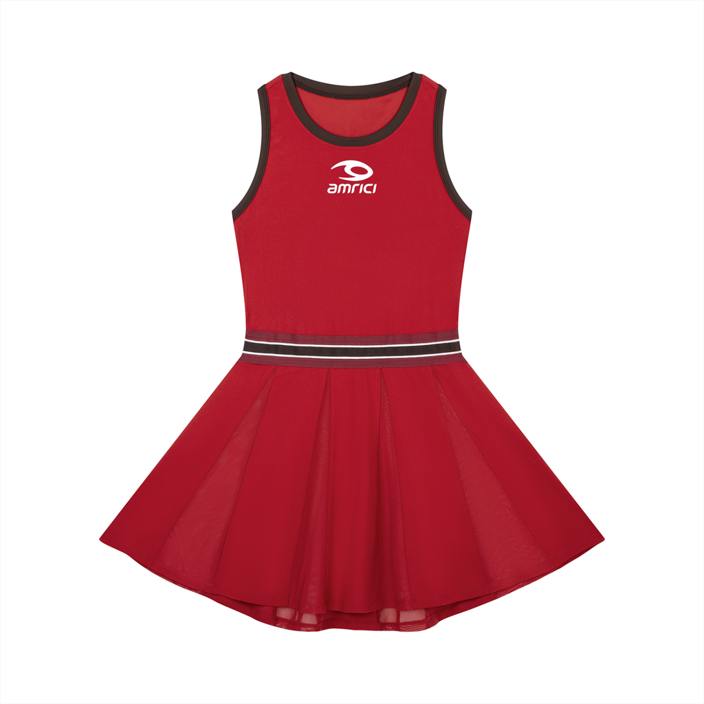 THE RAY Women's Color Block A-Line Sleeveless Dress