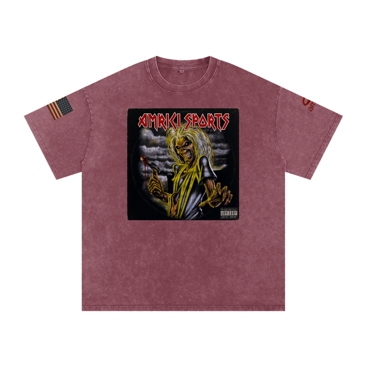 THE BLAST Snow Washed Oversized Cotton T-Shirt