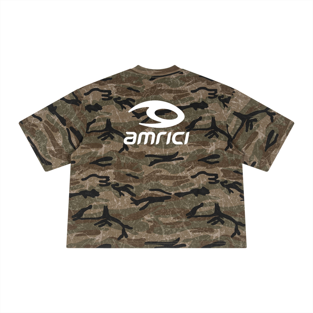 THE BLAST Unisex Boxy Camo Print T-Shirt