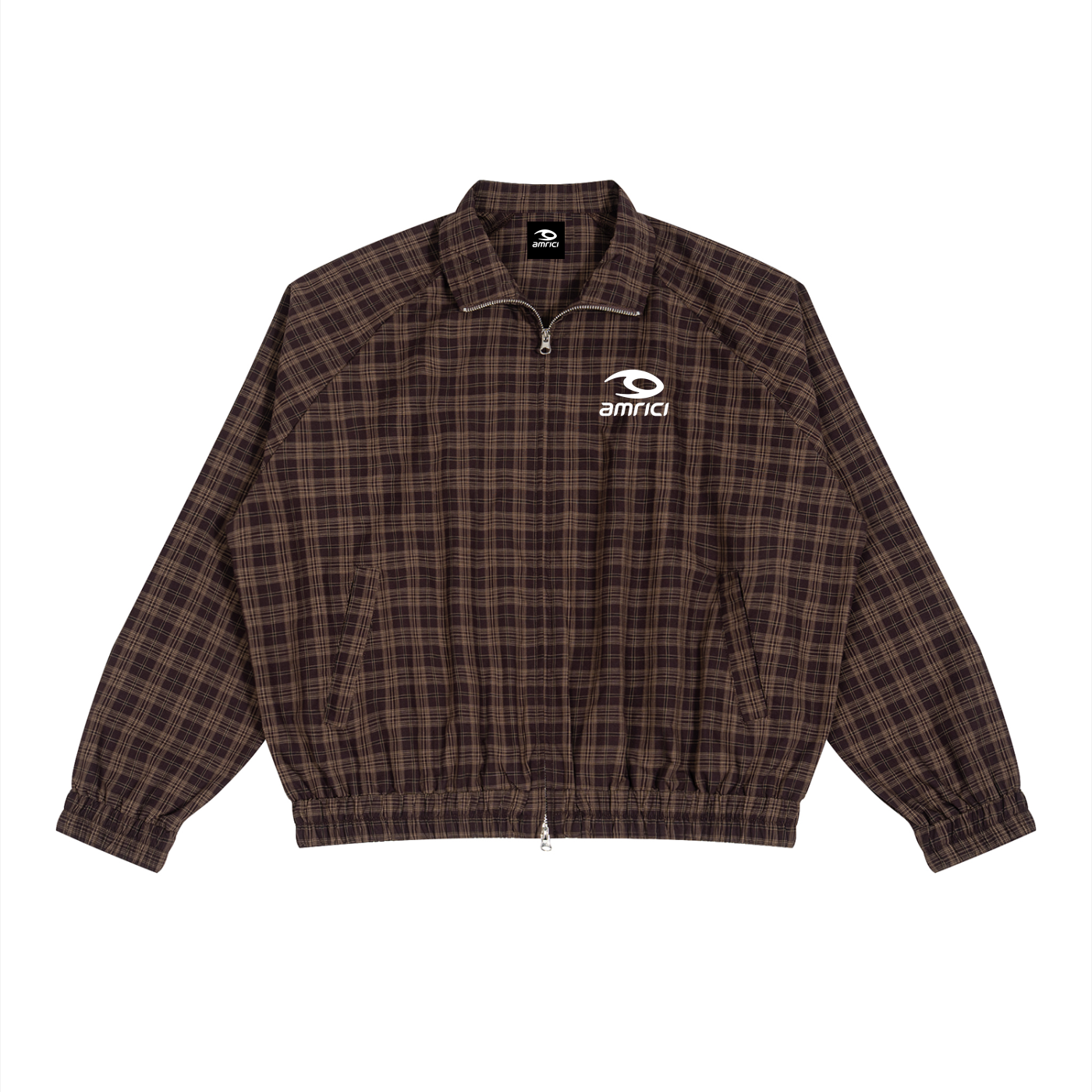 THE HEAT Unisex Plaid Full-Zip Track Jacket