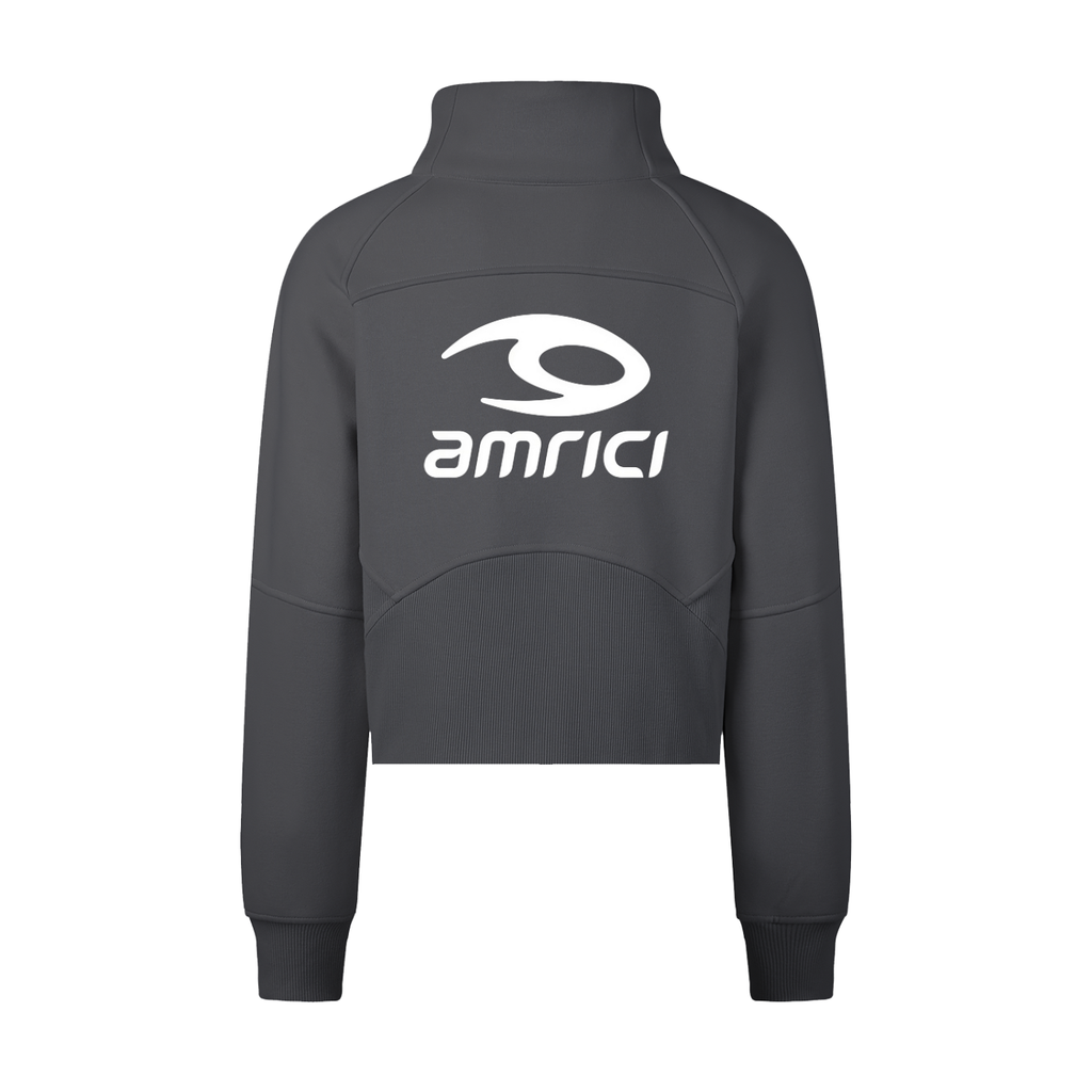 THE FLARE Unisex Performance Cropped Half-Zip Sweatshirt