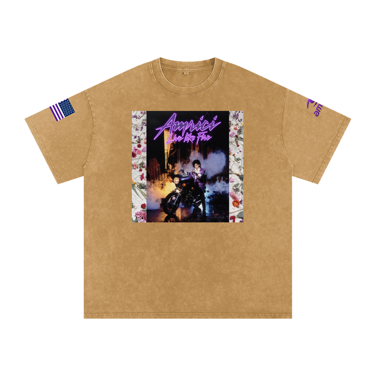 THE BLAST Snow Washed Oversized Cotton T-Shirt