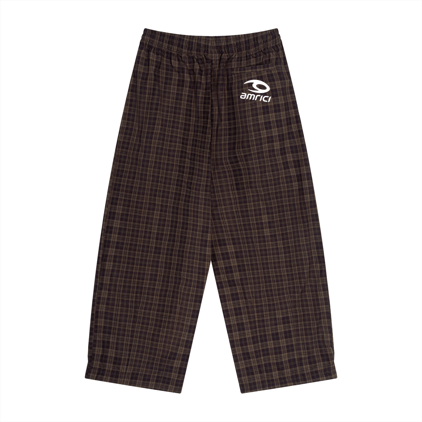 THE HEAT Unisex Plaid Wide Track Leg Pants