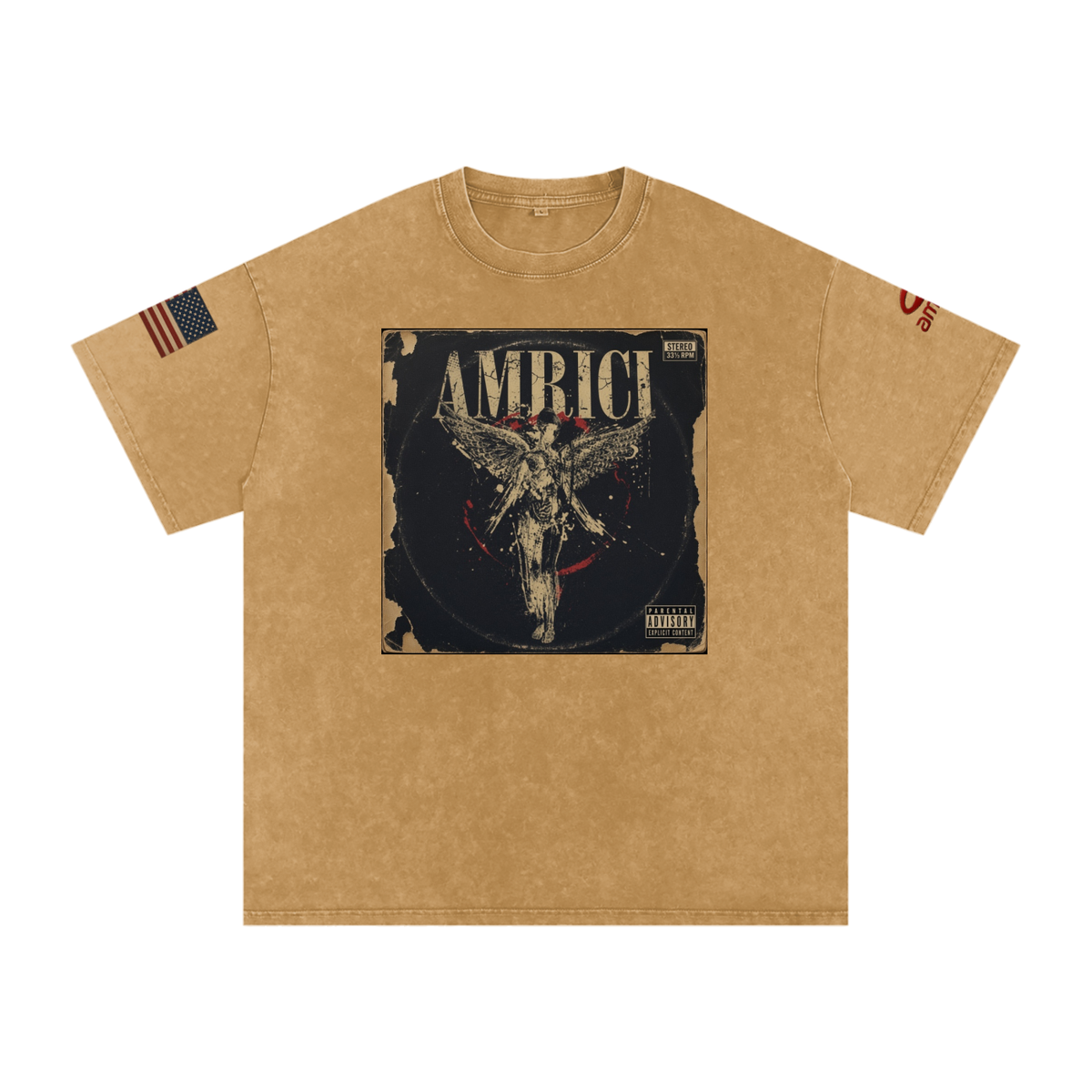 THE BLAST Snow Washed Oversized Cotton T-Shirt