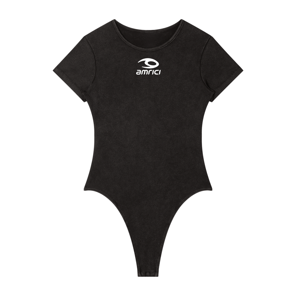 THE BURN Women's Mineral Wash Crewneck Bodysuit