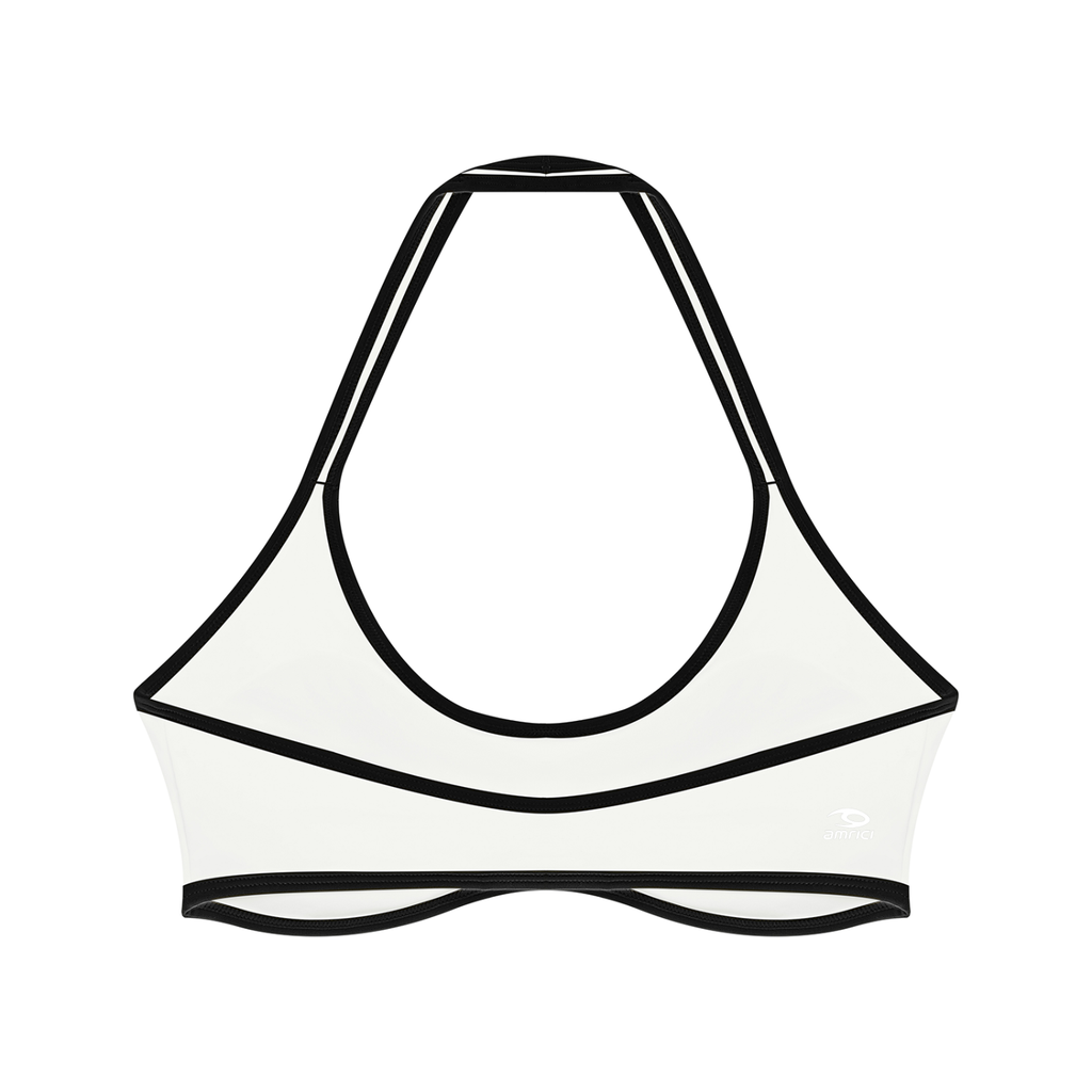 THE HEAT Women's Halter Color Block Sports Bra
