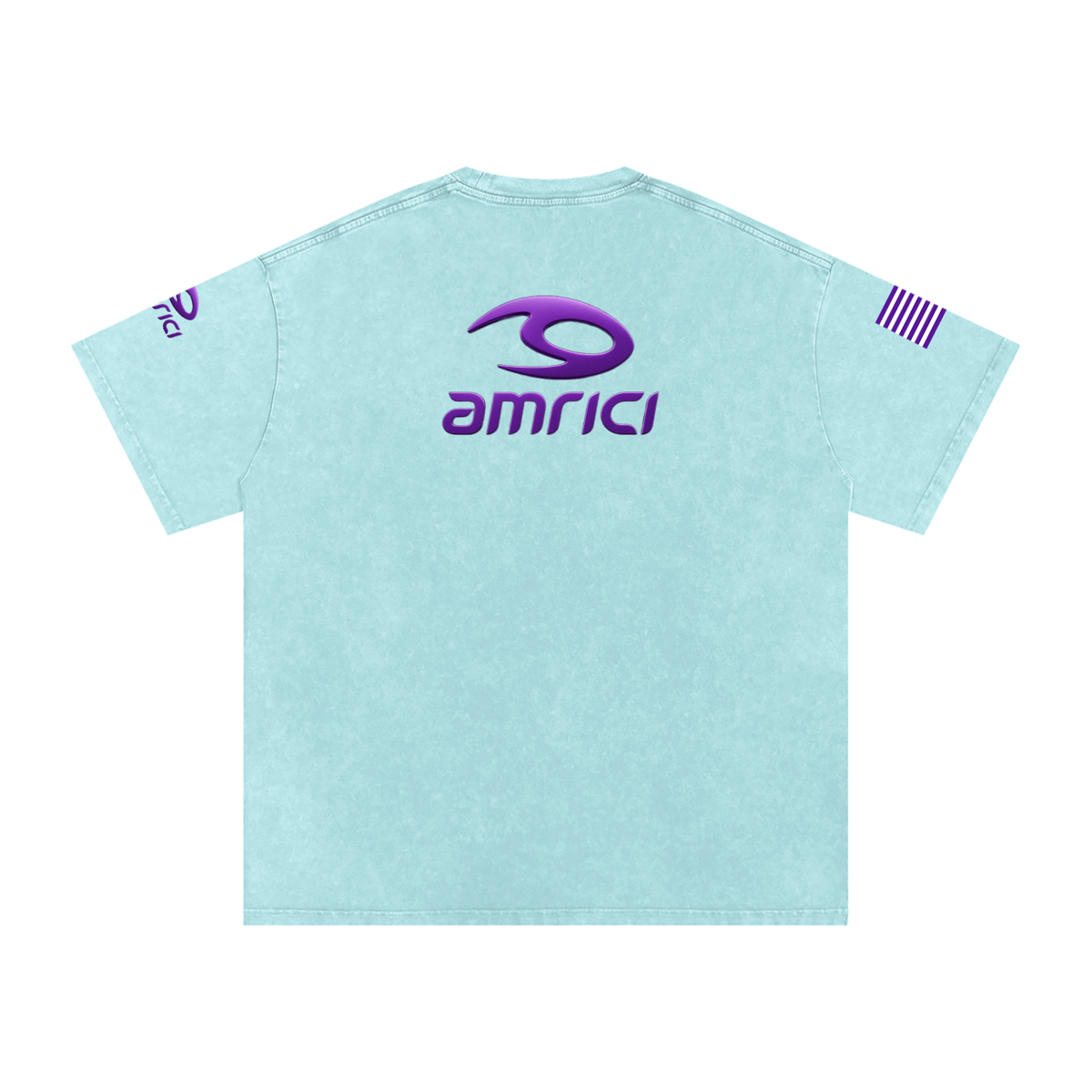 THE BLAST Snow Washed Oversized Cotton T-Shirt