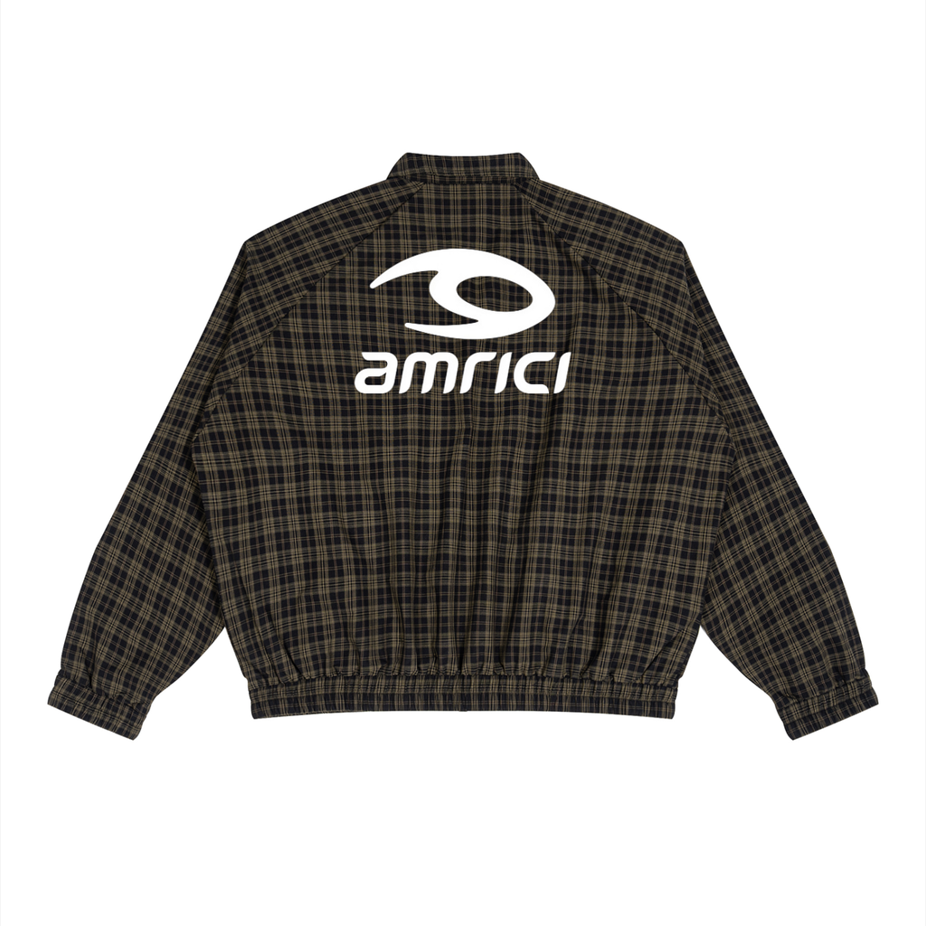 THE HEAT Unisex Plaid Full-Zip Track Jacket