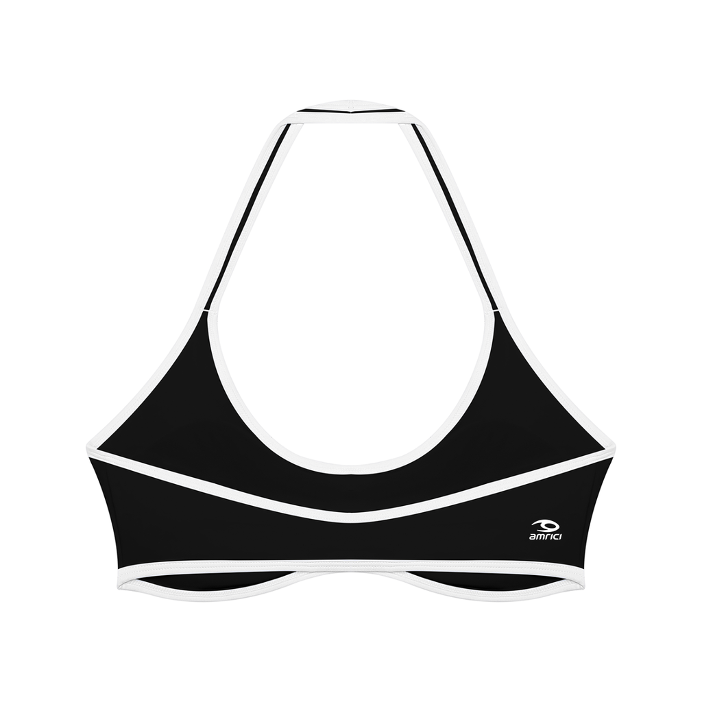 THE HEAT Women's Halter Color Block Sports Bra