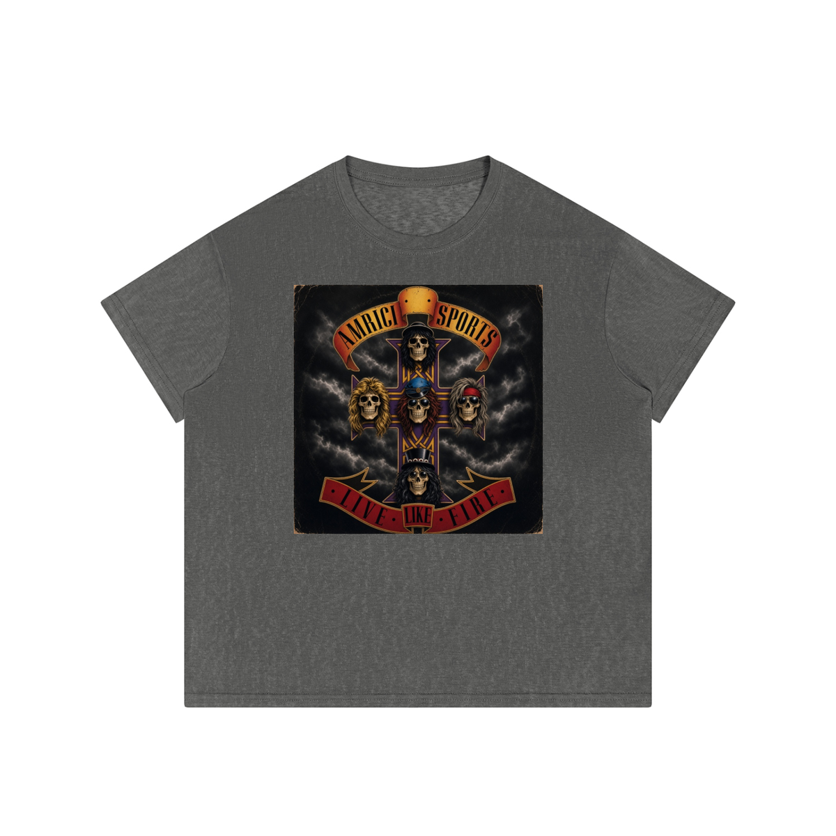THE FIREROCK Men’s Sheer Lyocell Blend Boxy T-Shirt