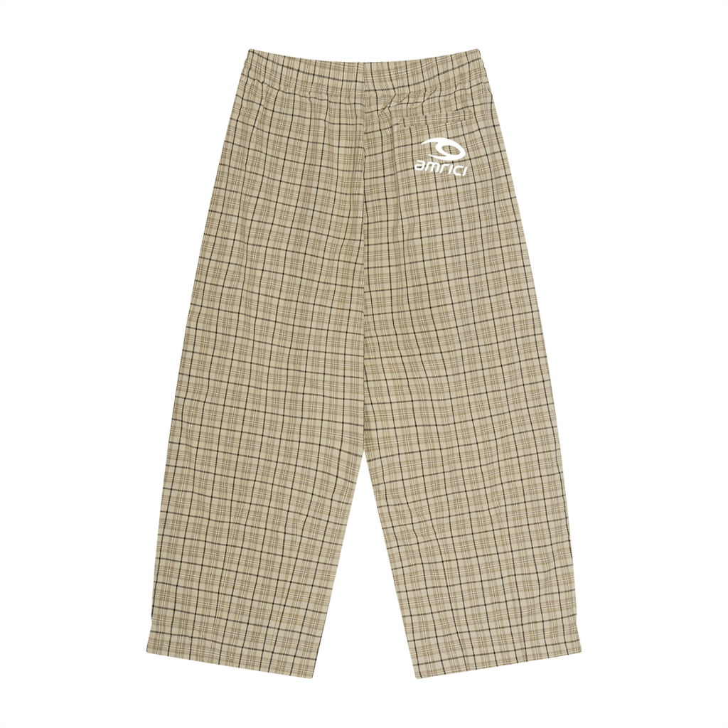 THE HEAT Unisex Plaid Wide Track Leg Pants