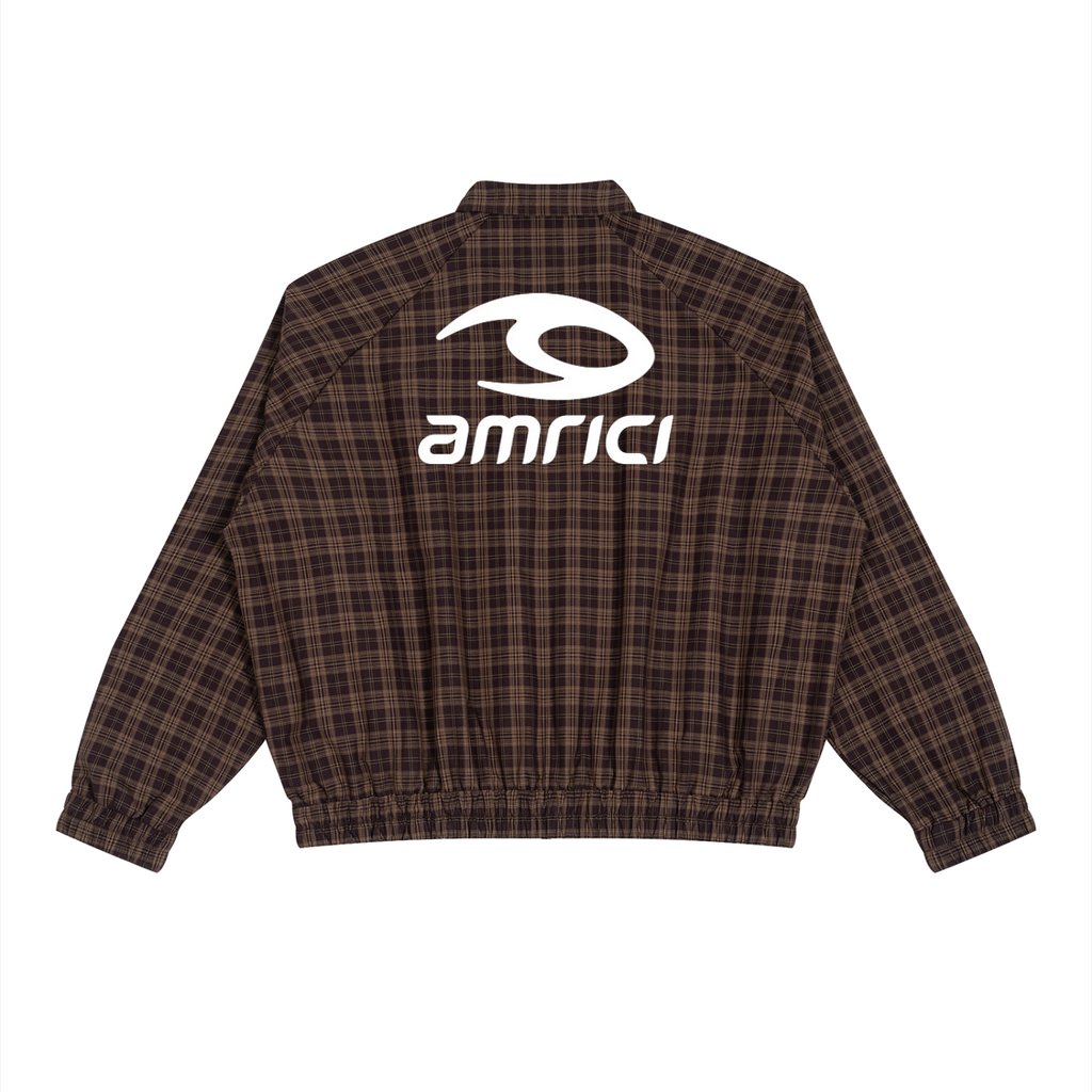 THE HEAT Unisex Plaid Full-Zip Track Jacket