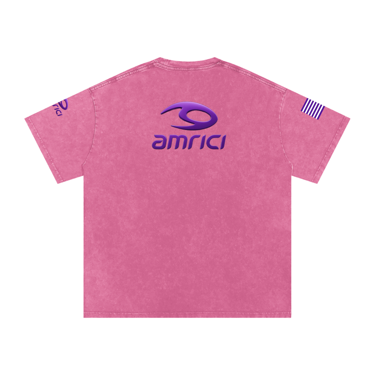 THE BLAST Snow Washed Oversized Cotton T-Shirt