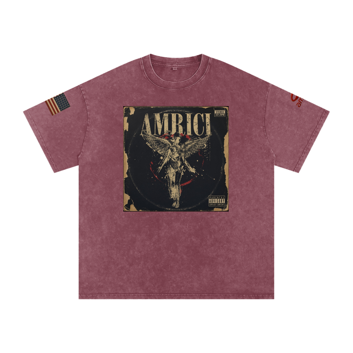 THE BLAST Snow Washed Oversized Cotton T-Shirt