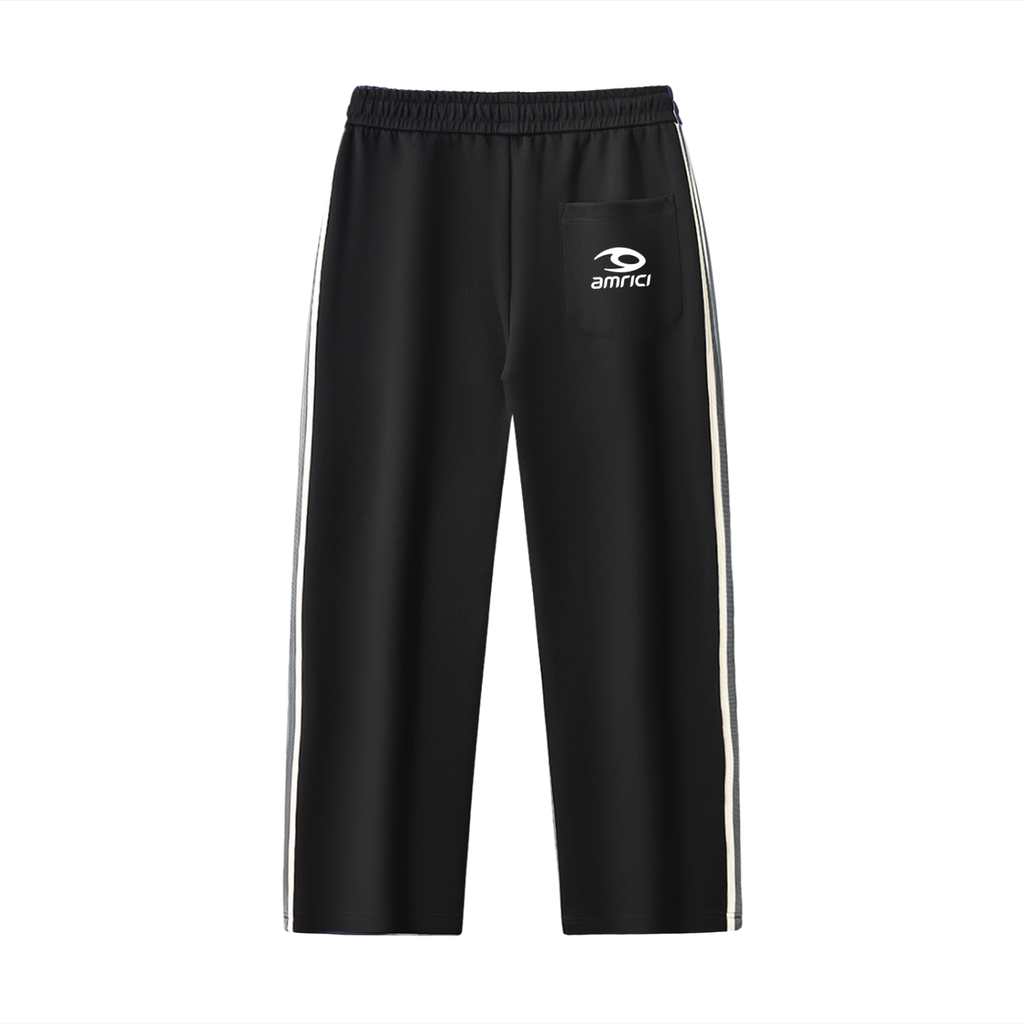THE SPARK Side-Stripe Straight-Leg  Pants