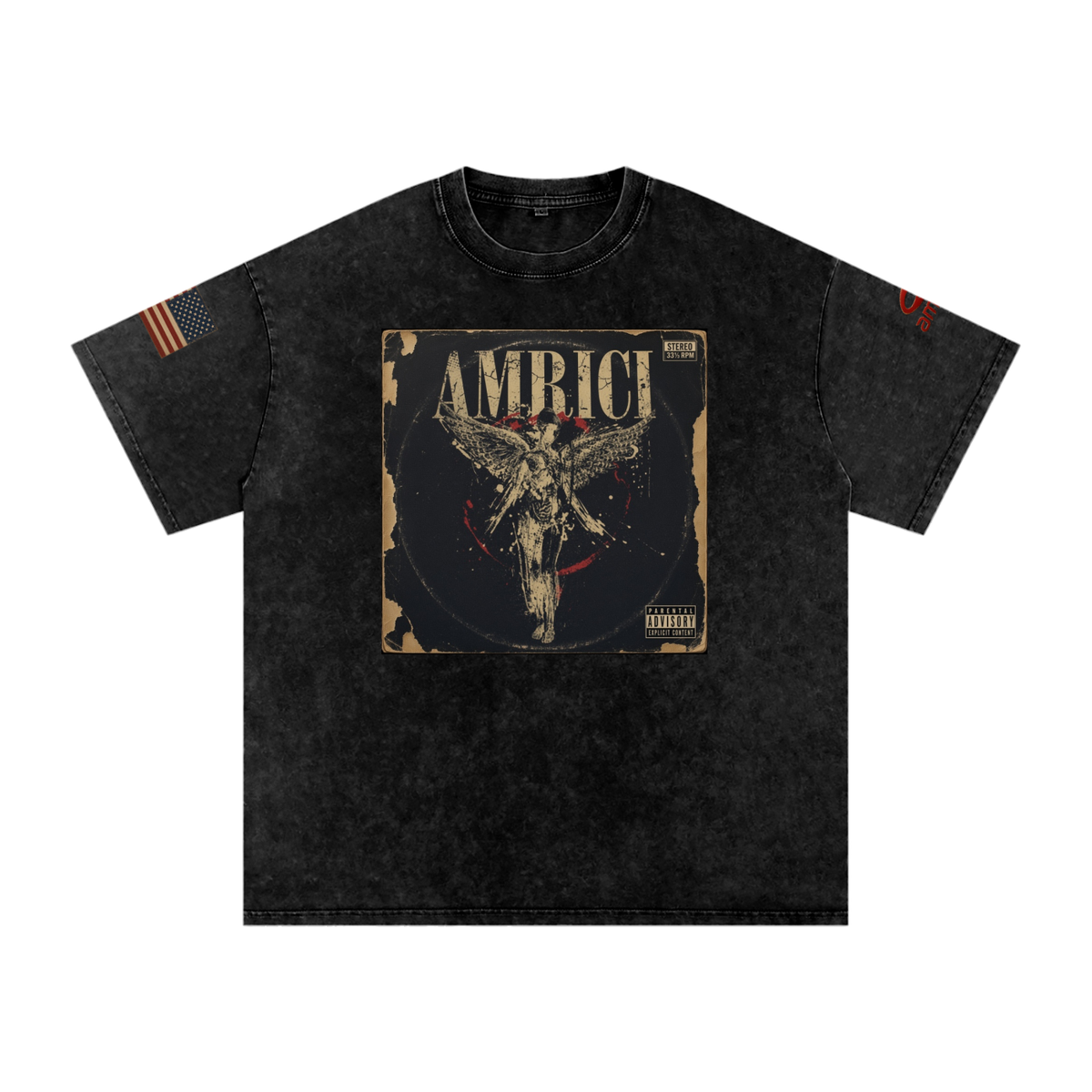 THE BLAST Snow Washed Oversized Cotton T-Shirt