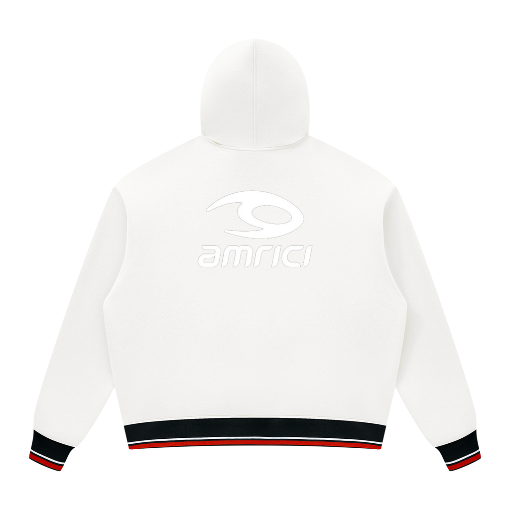 THE  CINDER Unisex Oversized Color Block Fleece Sun-Hoodie