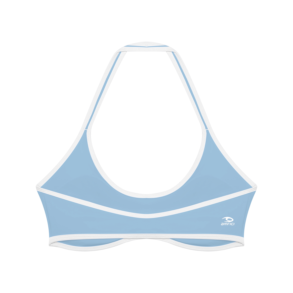 THE HEAT Women's Halter Color Block Sports Bra