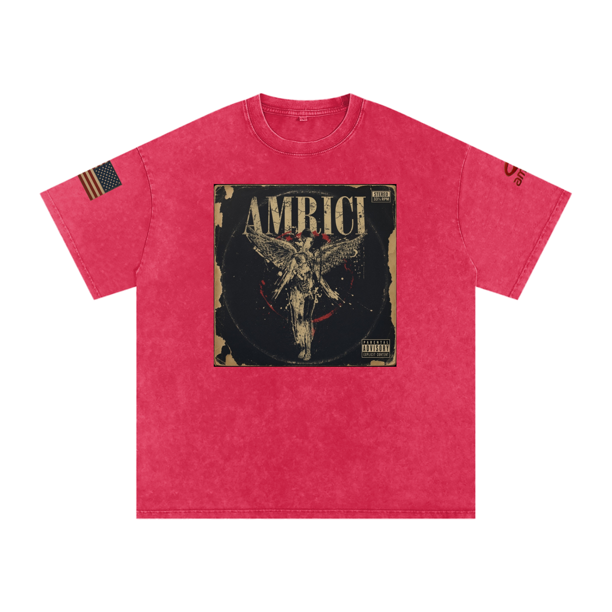 THE BLAST Snow Washed Oversized Cotton T-Shirt