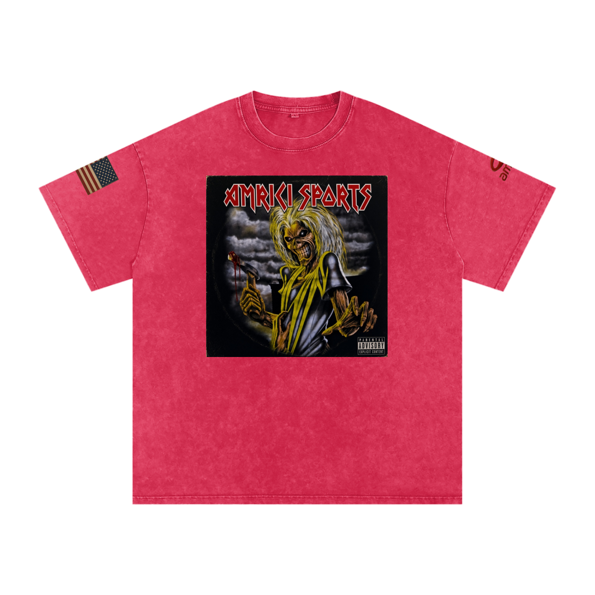 THE BLAST Snow Washed Oversized Cotton T-Shirt