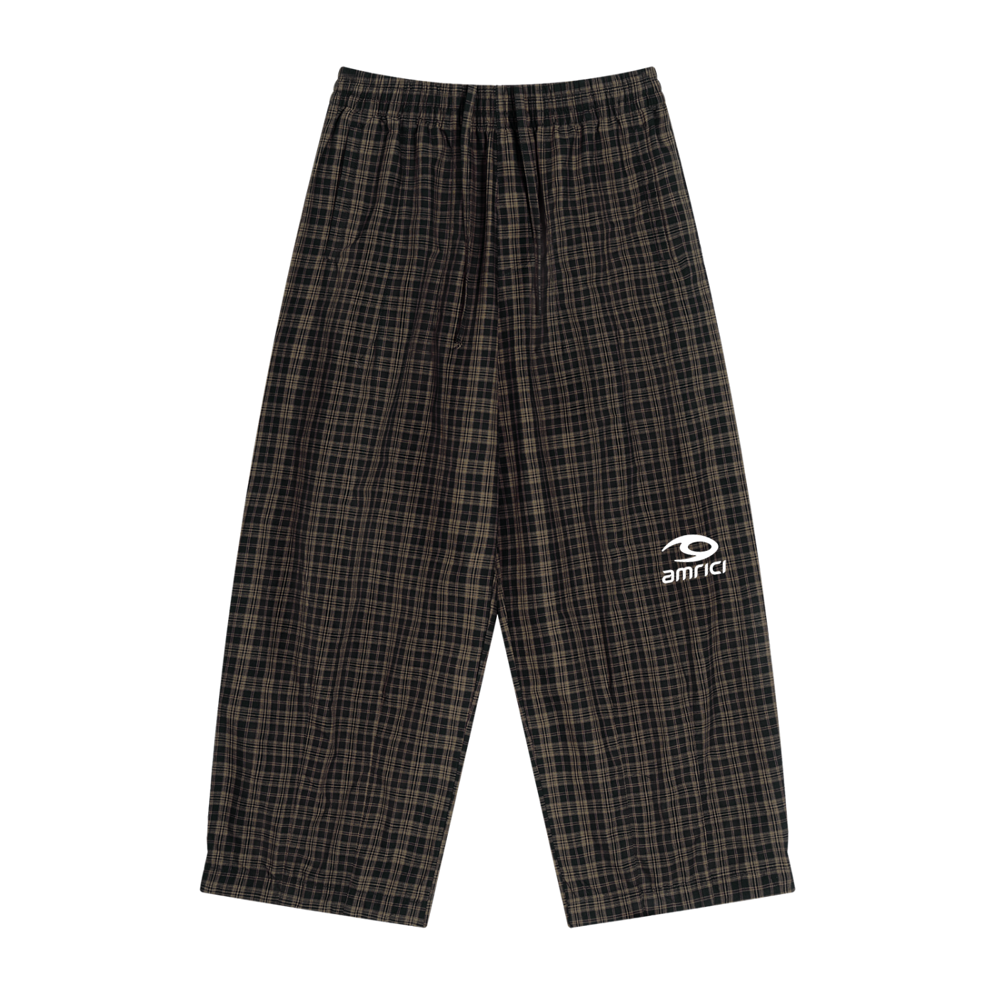 THE HEAT Unisex Plaid Wide Track Leg Pants