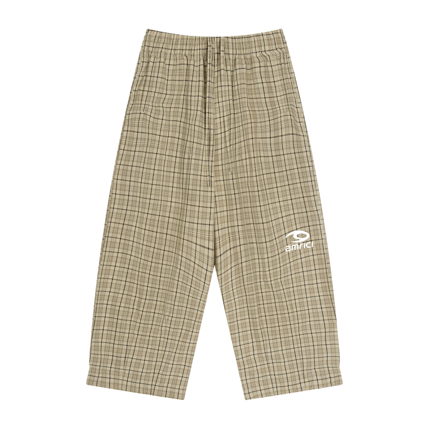 THE HEAT Unisex Plaid Wide Track Leg Pants