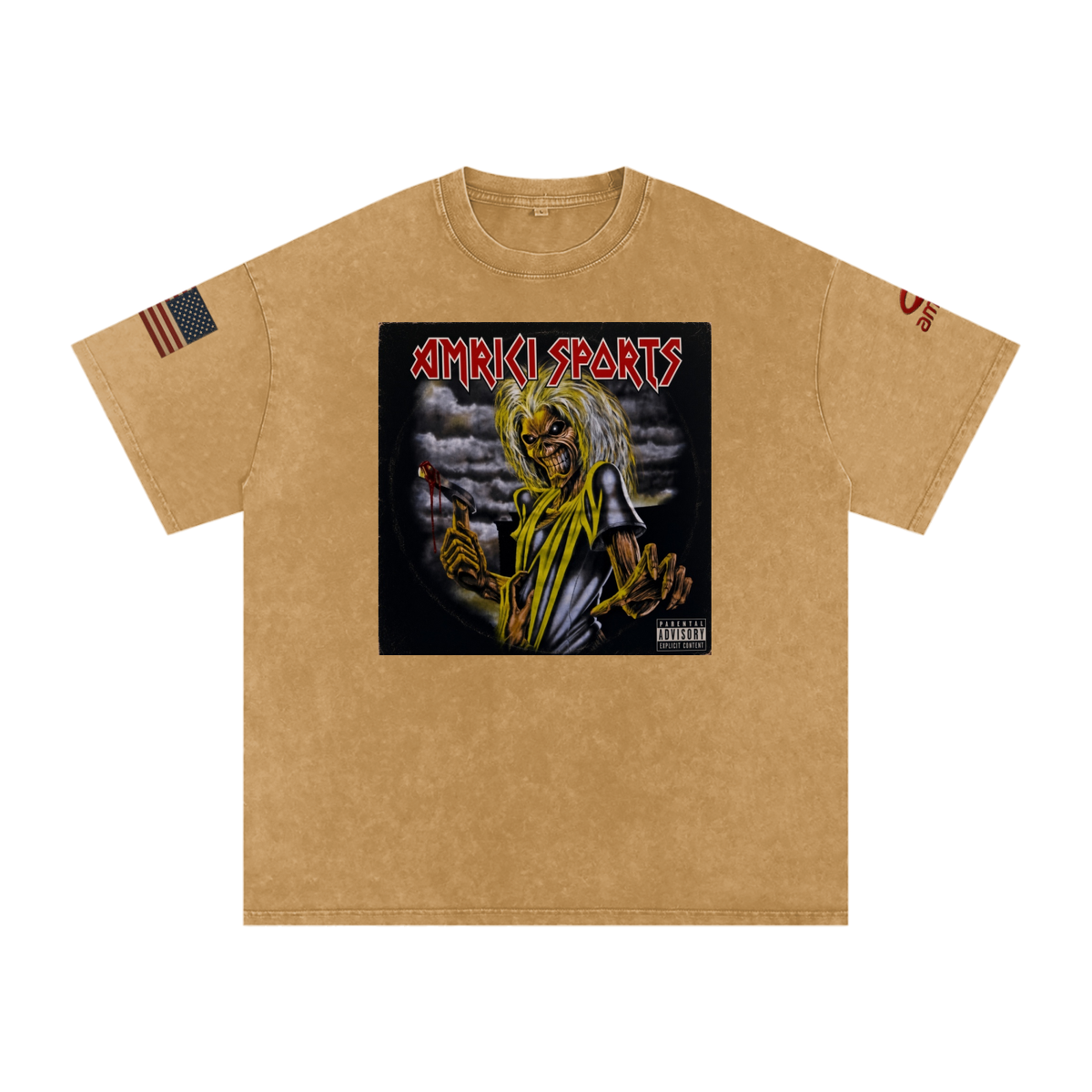 THE BLAST Snow Washed Oversized Cotton T-Shirt