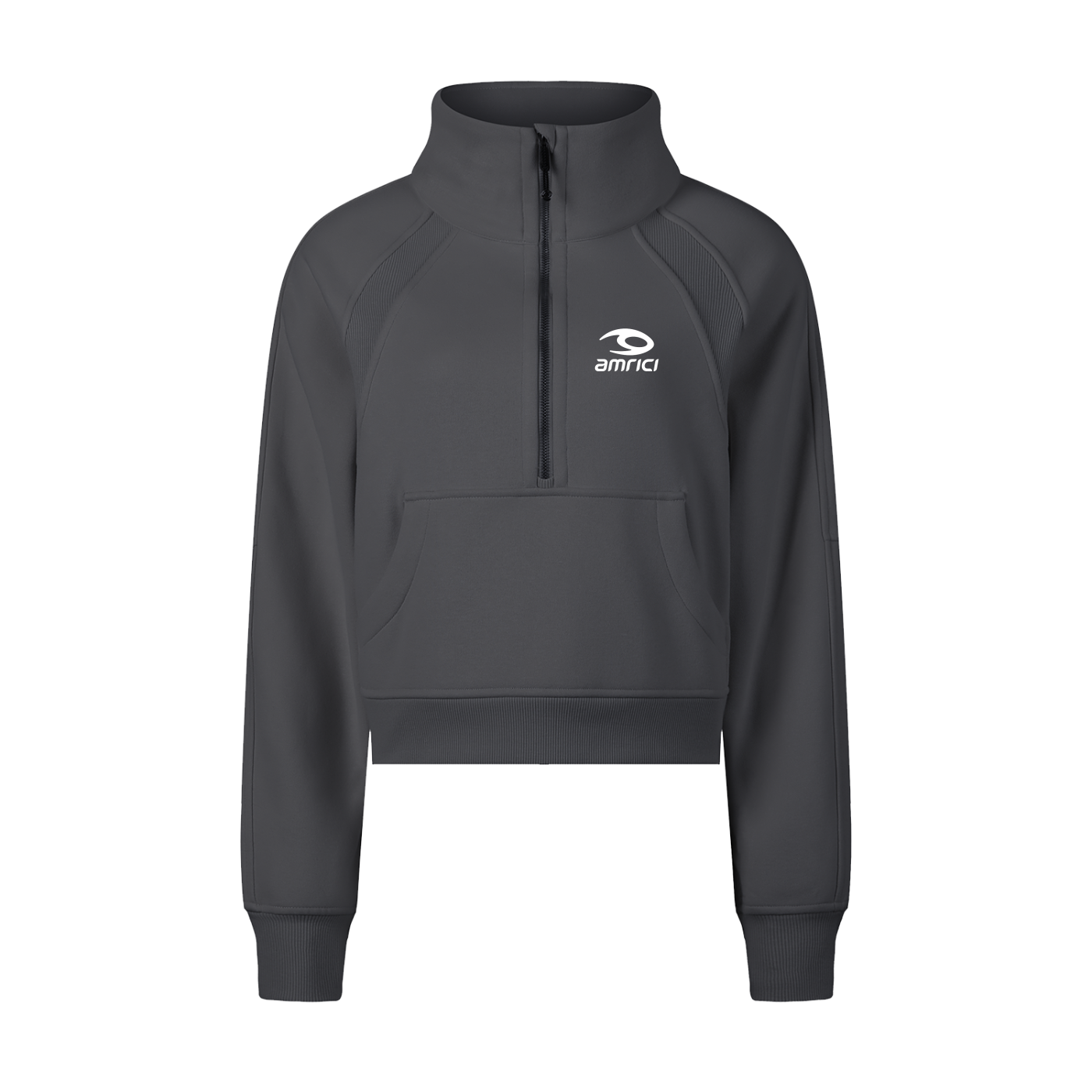 THE FLARE Unisex Performance Cropped Half-Zip Sweatshirt