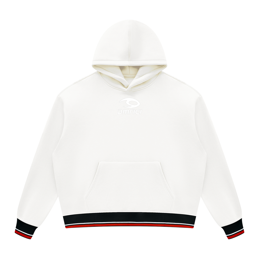 THE  CINDER Unisex Oversized Color Block Fleece Sun-Hoodie