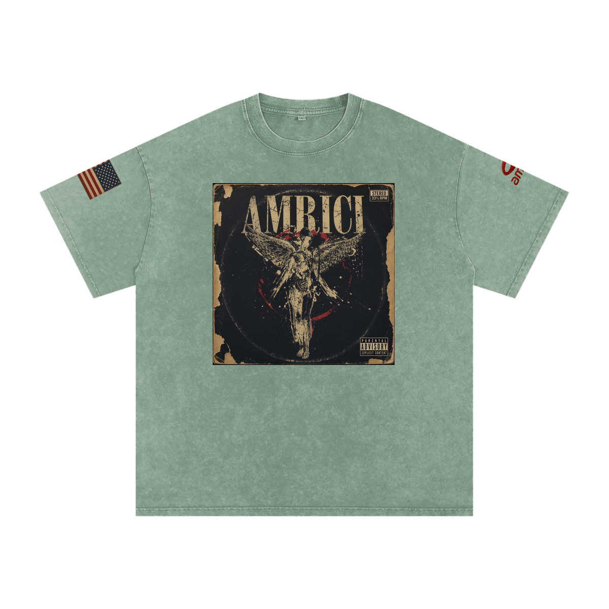 THE BLAST Snow Washed Oversized Cotton T-Shirt
