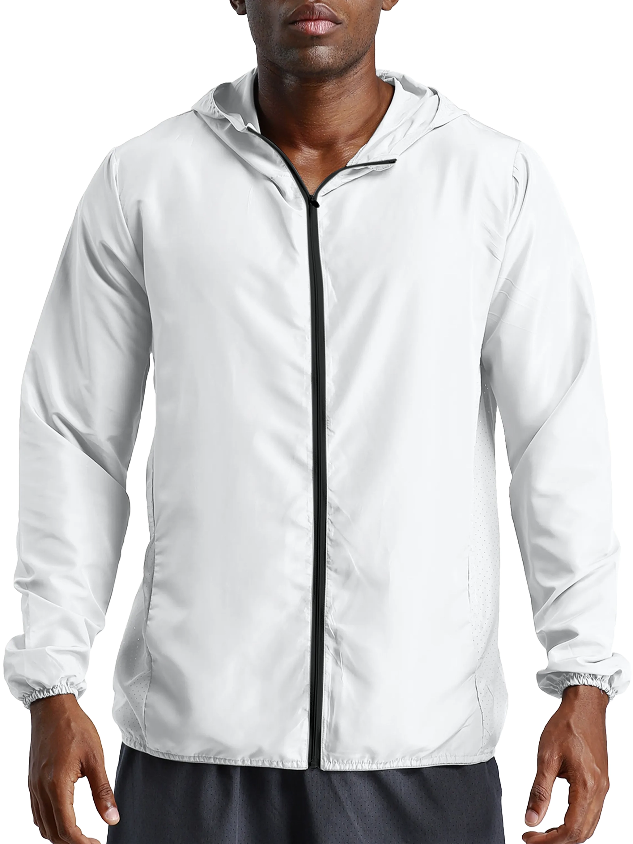 THE WILD Lightweight Soft Hooded Windbreaker Rain  Jacket