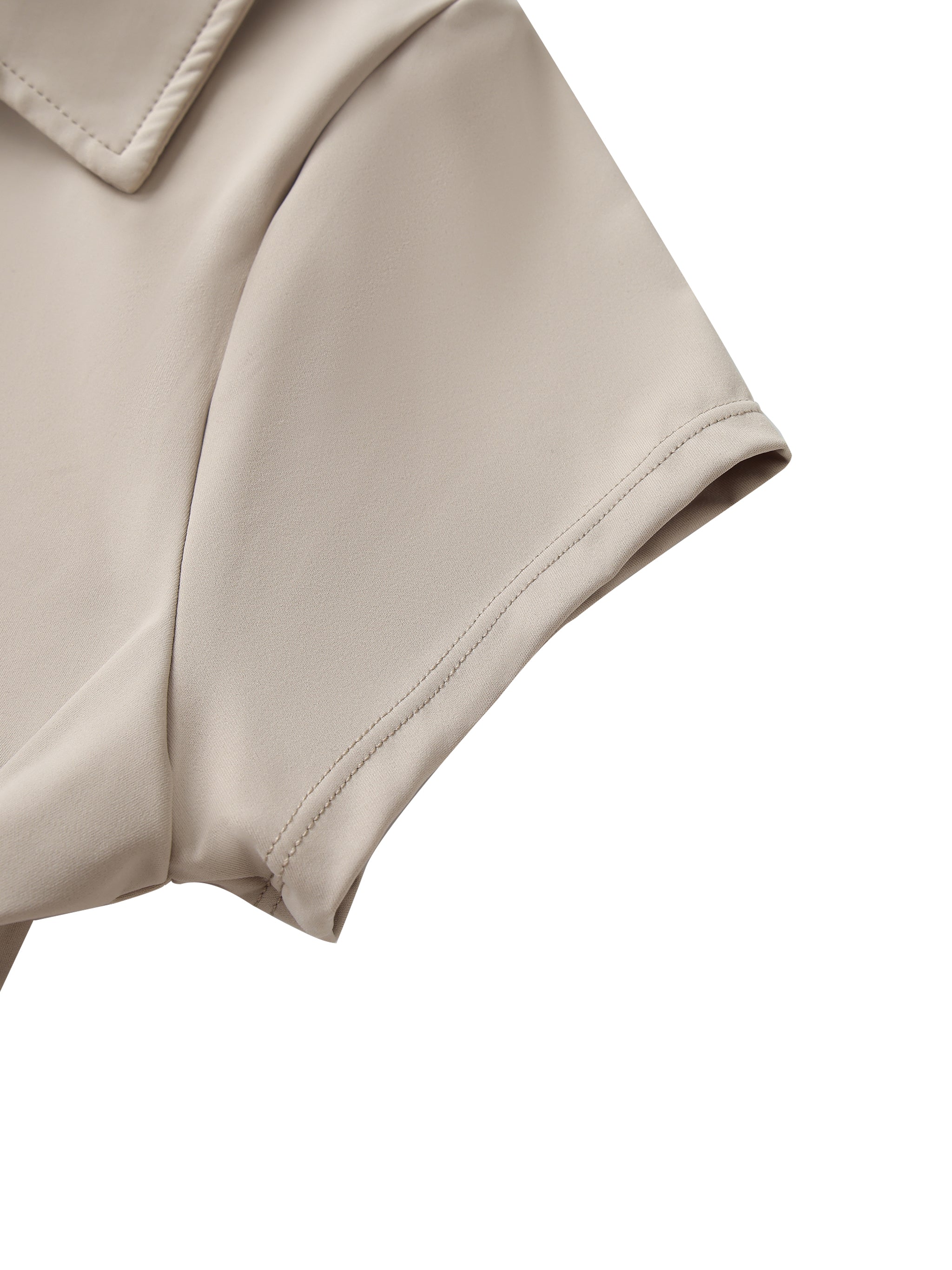 THE PICKLE V-Neck Lapel Crop Top