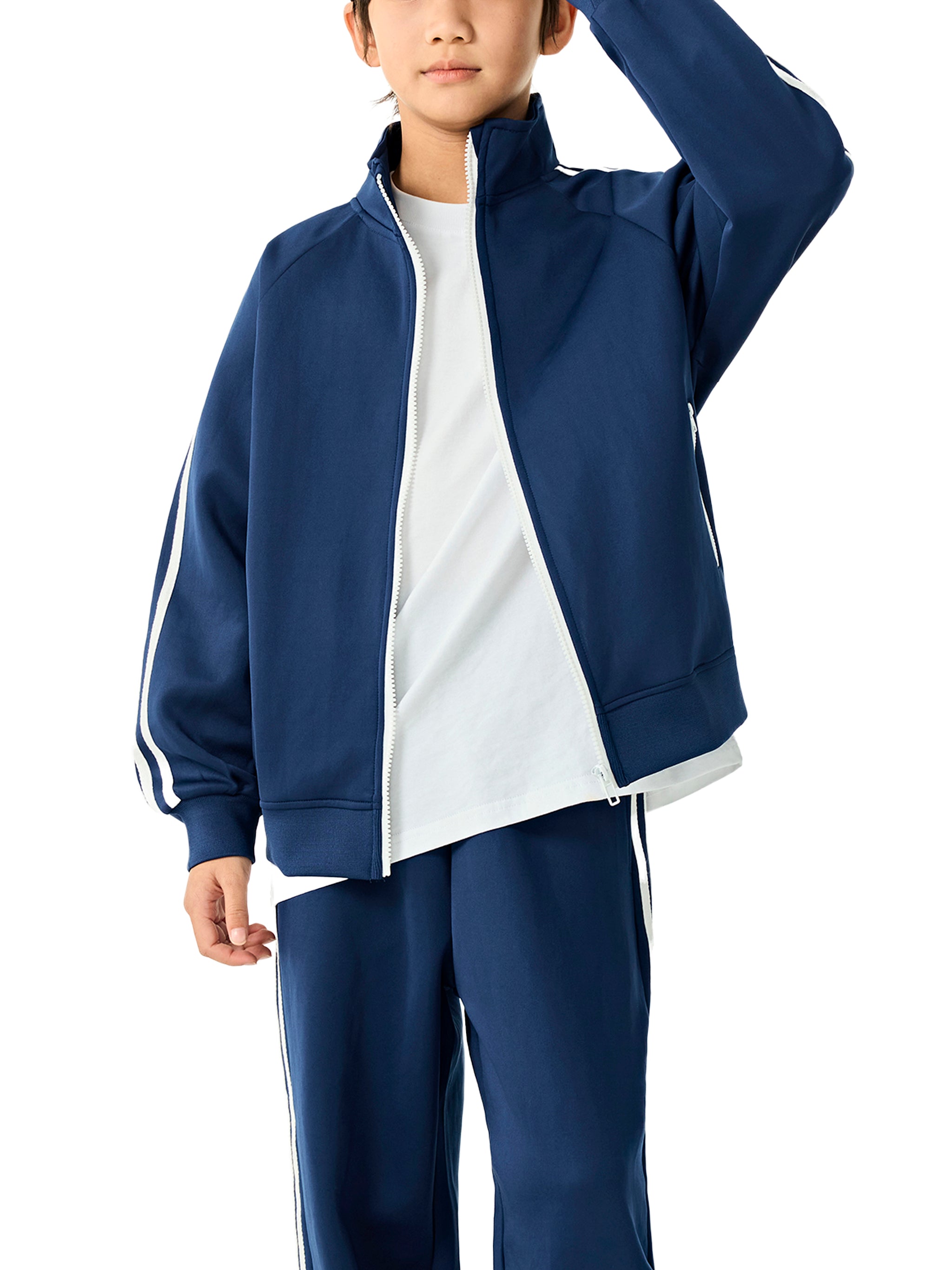 THE BOOST Kids’ Contrast Tape Coach Track Suit Jacket