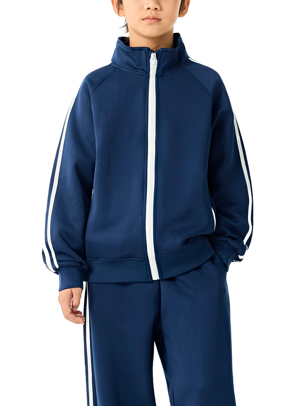 THE BOOST Kids’ Contrast Tape Coach Track Suit Jacket