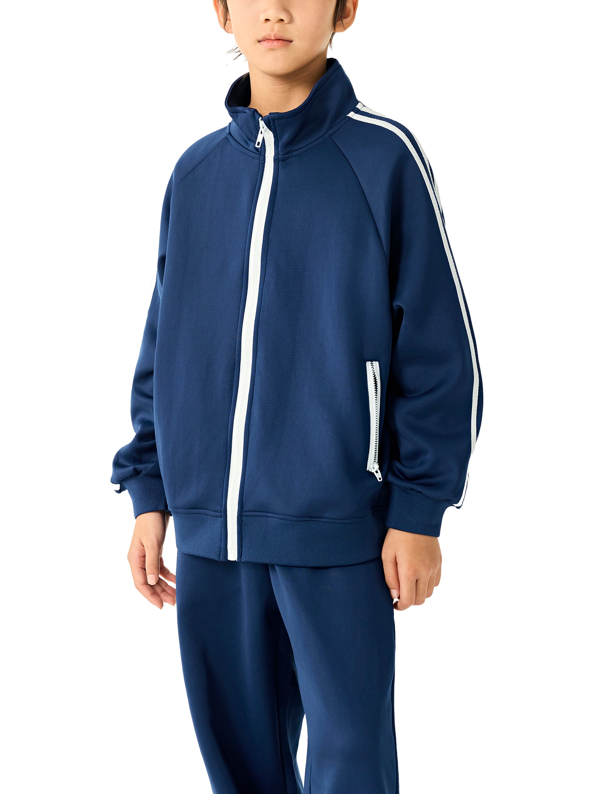 THE BOOST Kids’ Contrast Tape Coach Track Suit Jacket