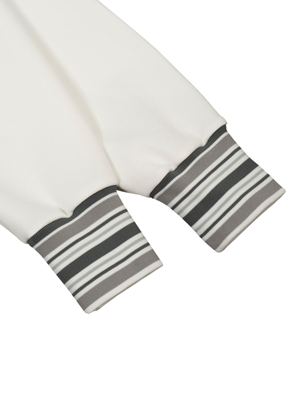 THE ASH Unisex Striped Rib Collar Zip Jacket