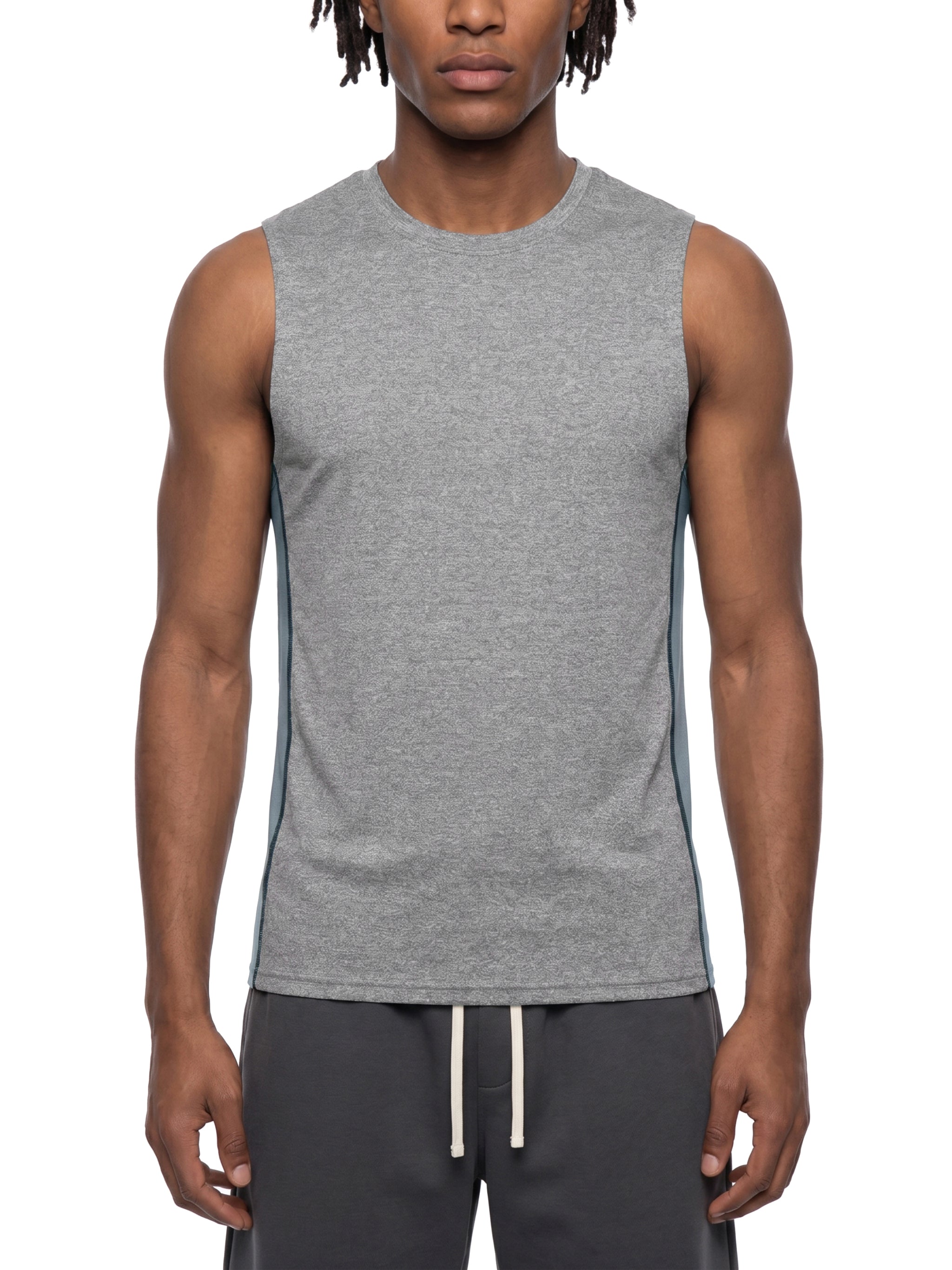 THE FLARE Performance Men's Slim-Fit Topstitch Tank Top
