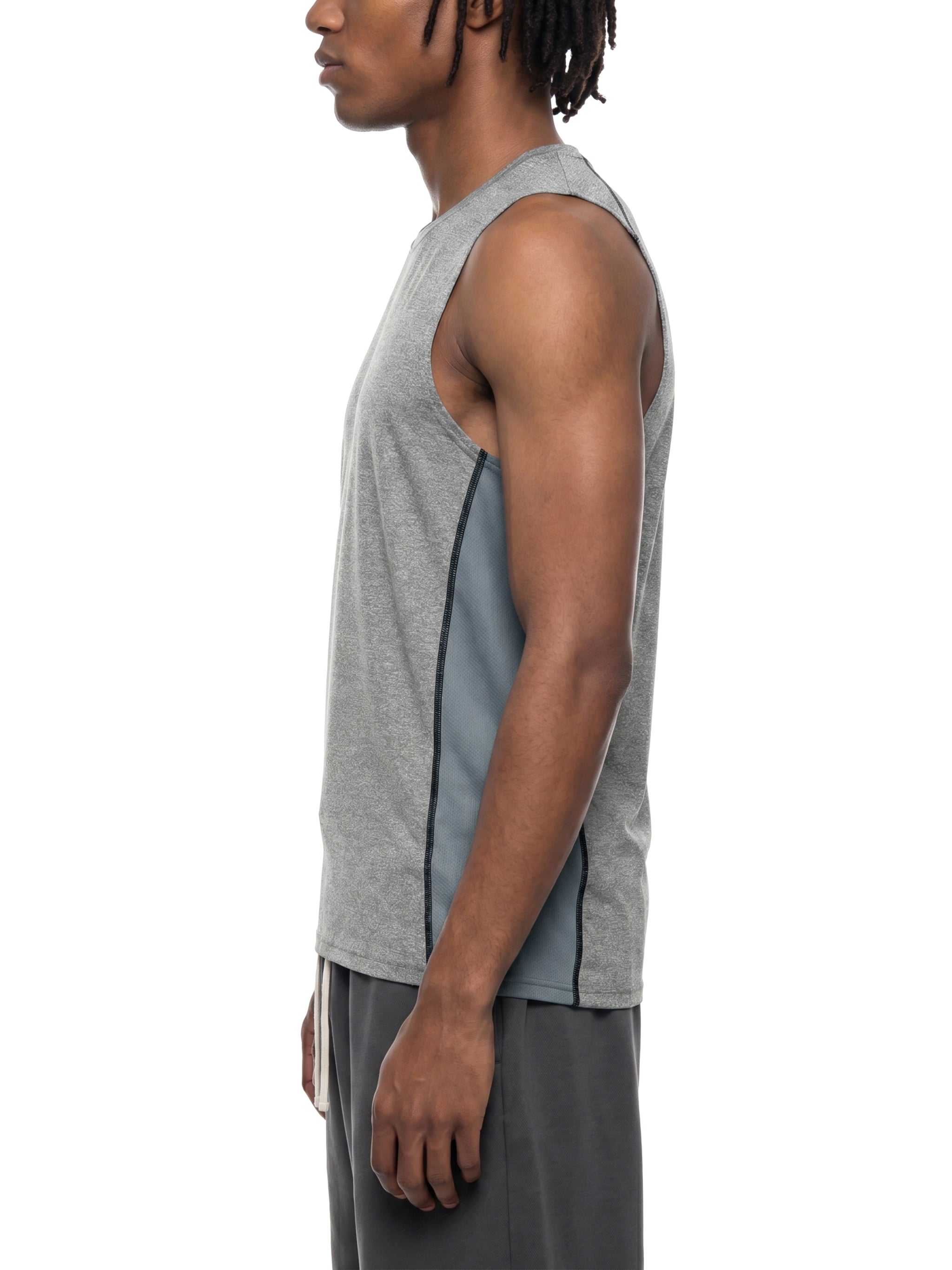 THE FLARE Performance Men's Slim-Fit Topstitch Tank Top