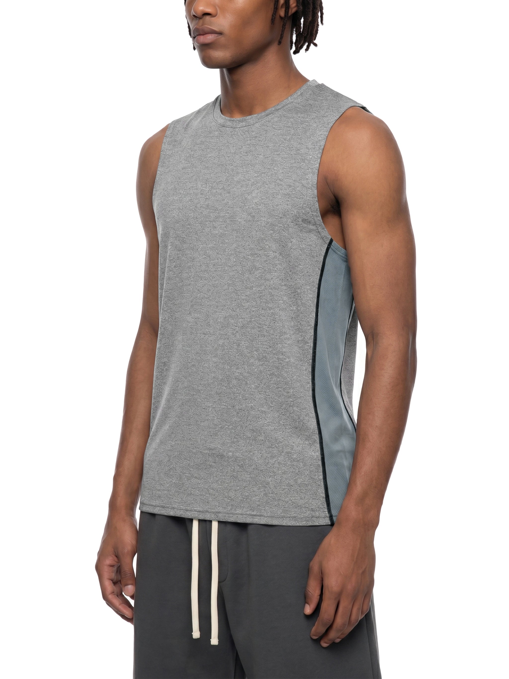 THE FLARE Performance Men's Slim-Fit Topstitch Tank Top