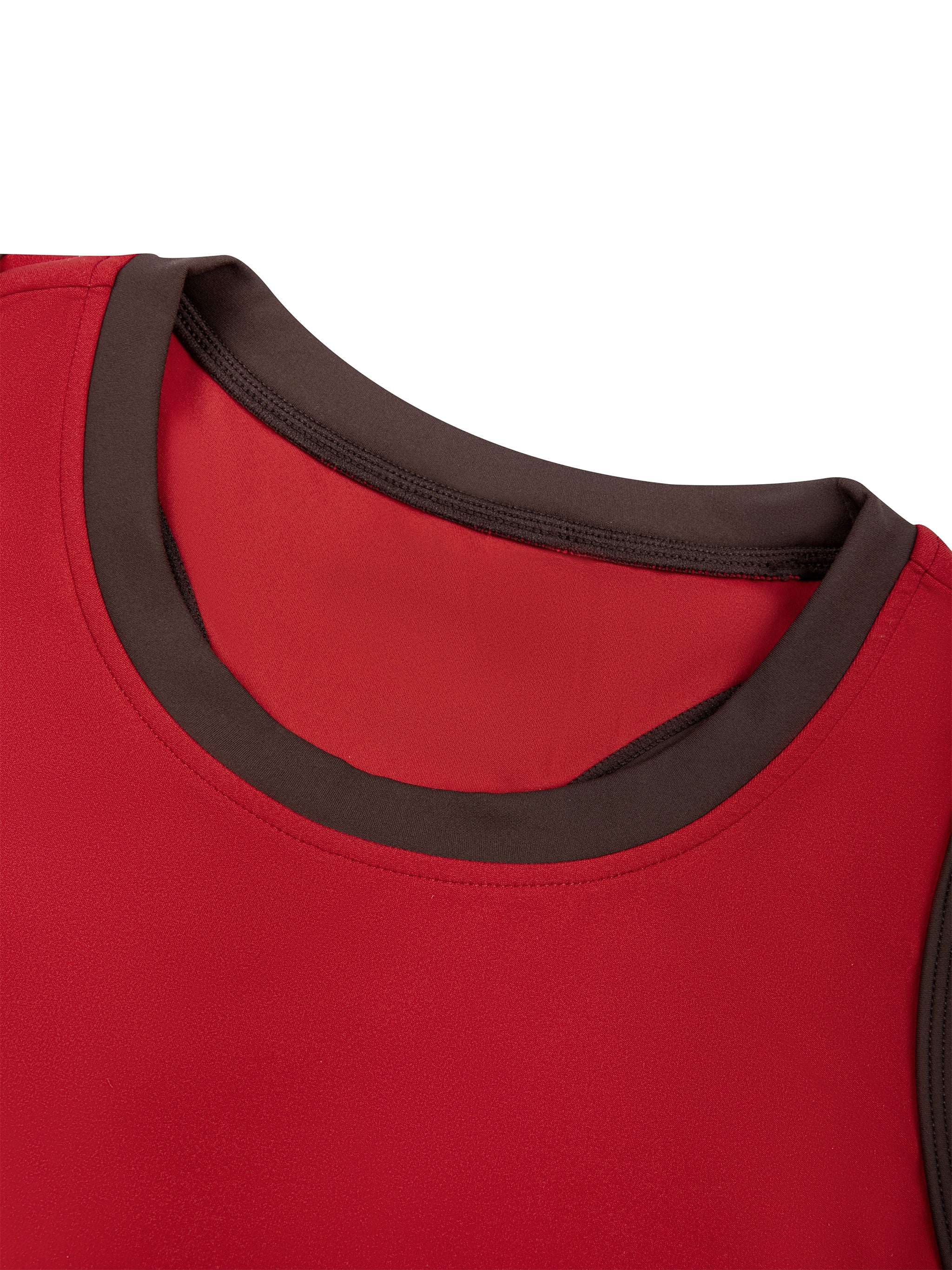 THE RAY Women's Color Block A-Line Sleeveless Dress