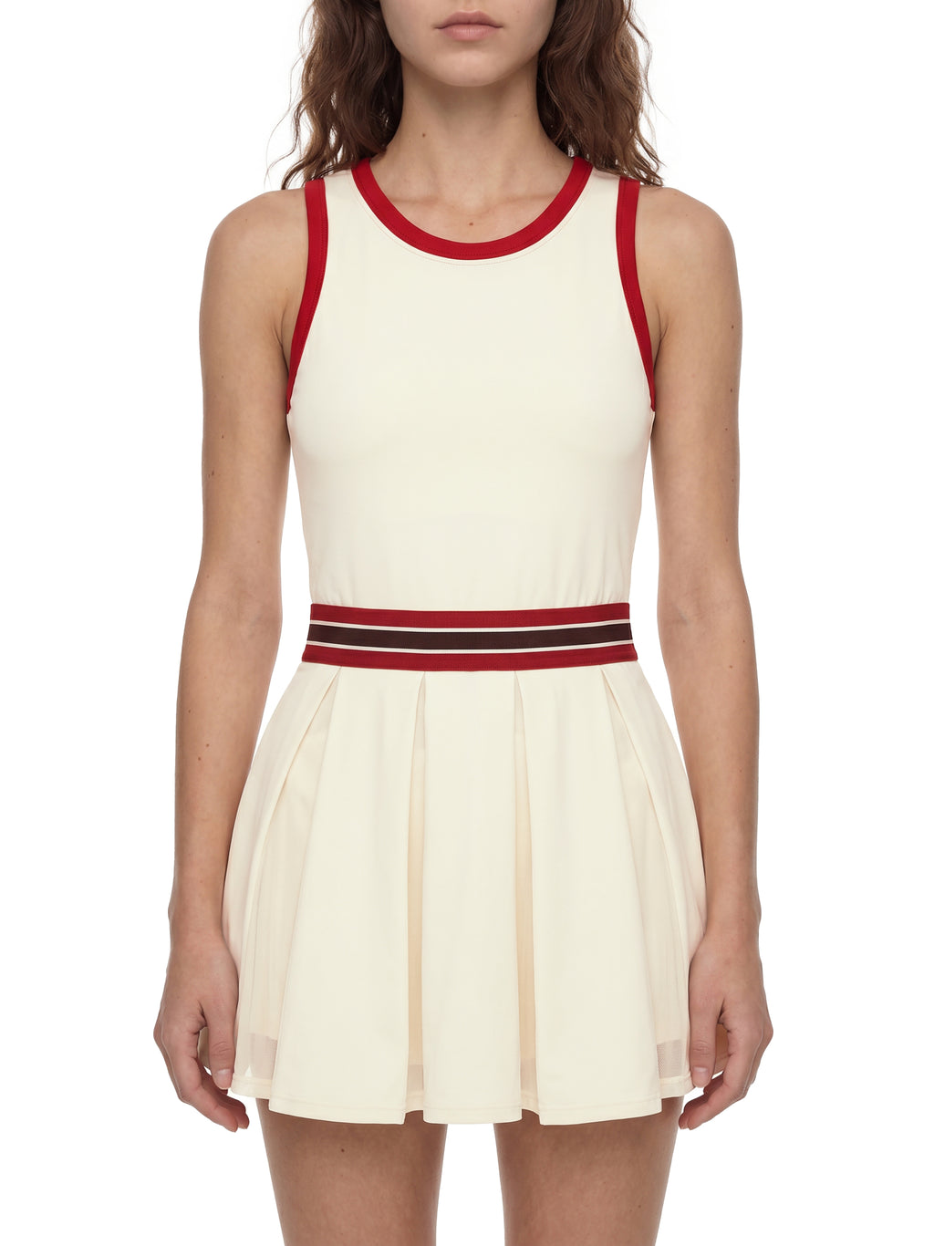 THE RAY Women's Color Block A-Line Sleeveless Dress